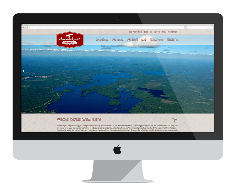 Canoe Capital Realty: Minnesota web design and development - professional services