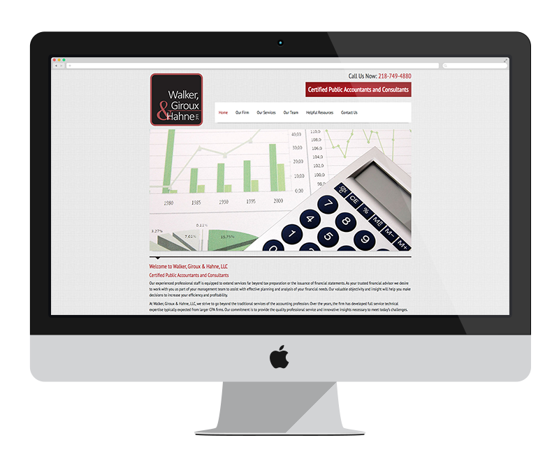 Walker, Giroux & Hahne, LLC: Minnesota web design and development - professional services