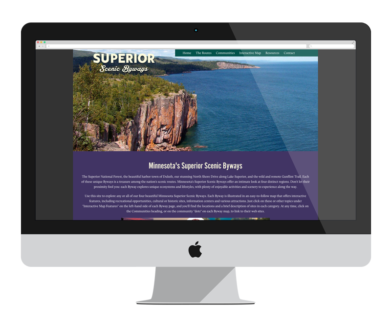 Superor Byways: Minnesota web design and development - tourism