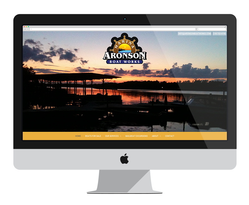 Aronson Boat Works: Minnesota web design and development - tourism